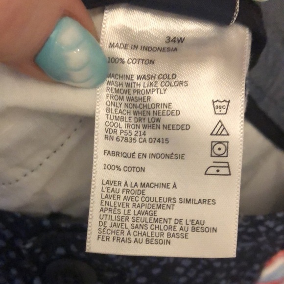 Nautica Men’s Shorts “A Bit Trimmer” NWT Blue Size 34 Cotton - Picture 12 of 14